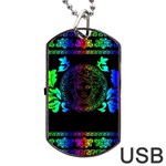 Rainbow Medusa  Dog Tag USB Flash (One Side)