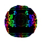 Rainbow Medusa  Standard 15  Premium Round Cushion 