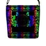 Rainbow Medusa  Flap Closure Messenger Bag (L)