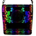 Rainbow Medusa  Flap Closure Messenger Bag (S)