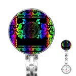 Rainbow Medusa  Stainless Steel Nurses Watch