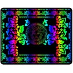 Rainbow Medusa  Double Sided Fleece Blanket (Medium)