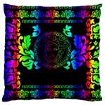 Rainbow Medusa  Large Flano Cushion Case (One Side)