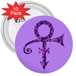 Prince Symbol 3  Button (10 pack)