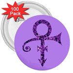 Prince Symbol 3  Button (100 pack)