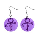 Prince Symbol 1  Button Earrings