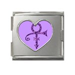 Prince Symbol Mega Link Heart Italian Charm (18mm)