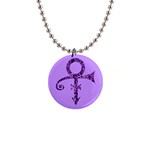 Prince Symbol 1  Button Necklace