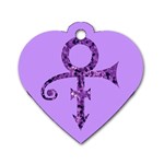 Prince Symbol Dog Tag Heart (One Side)