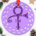 Prince Symbol Ornament (Round Filigree)