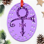 Prince Symbol Oval Filigree Ornament (Two Sides)