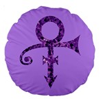 Prince Symbol Large 18  Premium Round Cushion 