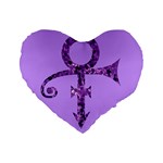 Prince Symbol Standard 16  Premium Heart Shape Cushion 