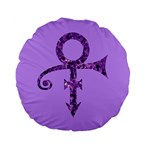 Prince Symbol Standard 15  Premium Flano Round Cushion 