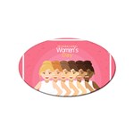 international Womens Day Sticker Oval (10 pack)