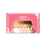 international Womens Day Sticker Rectangular (100 pack)