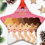 international Womens Day Star Ornament (Two Sides)