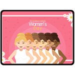 international Womens Day Fleece Blanket (Large)