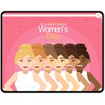 international Womens Day Fleece Blanket (Medium)