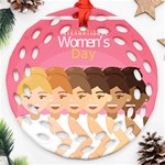 international Womens Day Ornament (Round Filigree)