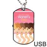 international Womens Day Dog Tag USB Flash (One Side)