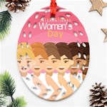 international Womens Day Ornament (Oval Filigree)