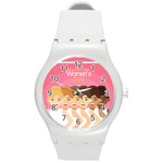 international Womens Day Round Plastic Sport Watch (M)