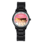 international Womens Day Stainless Steel Round Watch