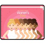 international Womens Day Double Sided Fleece Blanket (Medium)