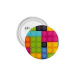 pink Building Blocks 1.75  Button