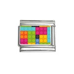 pink Building Blocks Italian Charm (9mm)