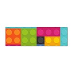 pink Building Blocks Sticker (Bumper)