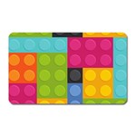 pink Building Blocks Magnet (Rectangular)