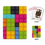 pink Building Blocks Playing Cards Single Design