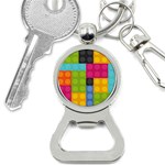 pink Building Blocks Bottle Opener Key Chain