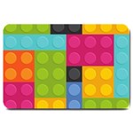 pink Building Blocks Large Doormat