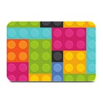 pink Building Blocks Plate Mat