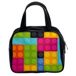 pink Building Blocks Classic Handbag (Two Sides)