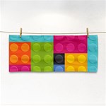 pink Building Blocks Hand Towel