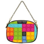 pink Building Blocks Chain Purse (One Side)