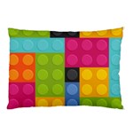 pink Building Blocks Pillow Case