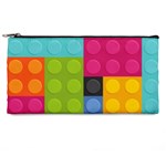 pink Building Blocks Pencil Case