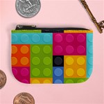 pink Building Blocks Mini Coin Purse