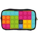 pink Building Blocks Toiletries Bag (One Side)