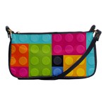 pink Building Blocks Shoulder Clutch Bag