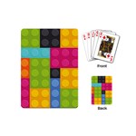 pink Building Blocks Playing Cards (Mini)