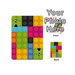 pink Building Blocks Playing Cards 54 (Mini)