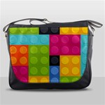 pink Building Blocks Messenger Bag