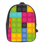 pink Building Blocks School Bag (XL)