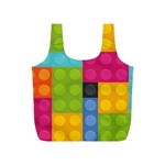 pink Building Blocks Full Print Recycle Bag (S)